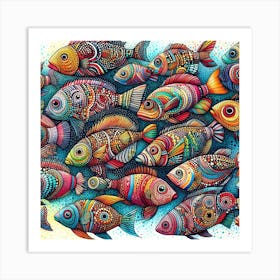 Fishes 26 Art Print