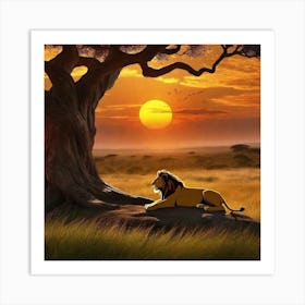 Lion King 22 Art Print