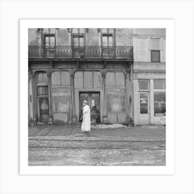 A Street In Cairo, Illinois, During The Flood By Russell Lee Art Print