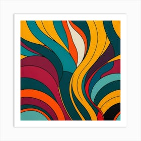 Wavy Lines Art Print