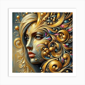 Portrait Artwork 67 Art Print