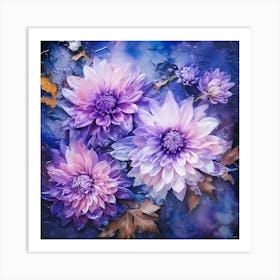 Dahlias 4 Art Print