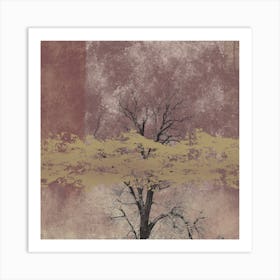 Bare Tree Mixed Media Art Print