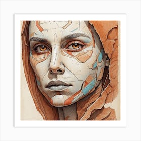 Futuristic Woman Art Print