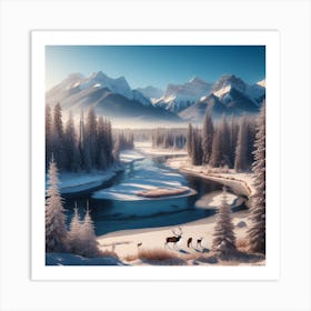 Winter Landscape 2 Art Print