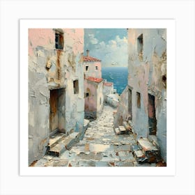 Crete, Greece, Abstract Expressionism, Minimalism, and Neo Dada Art Print