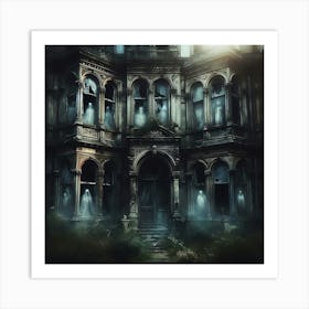 Ghostly House Art Print