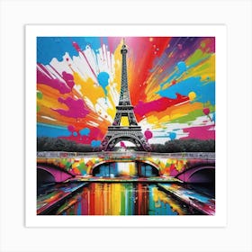 Paris Eiffel Tower 3 Art Print