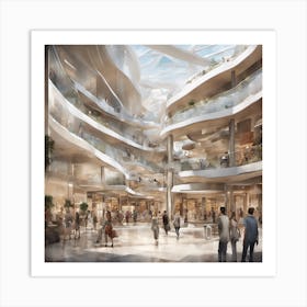 Mall Of The Future Art Print