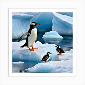 Antarctic Penguins 11 Art Print