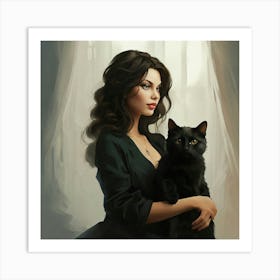 Black Cat Art Print