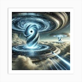 Vortex Gates Atmospheric Vortex Travel Art Print