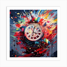 Clock Painting 3 Art Print