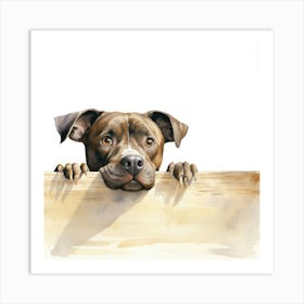 Staffordshire Bull Terrier Dog 3 Art Print