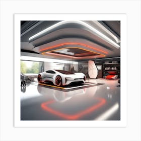 Futuristic Car 39 Art Print