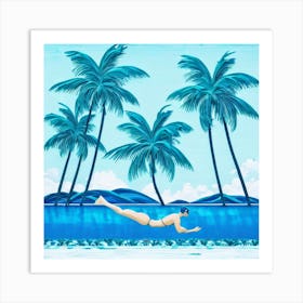 Scuba Diving 1 Art Print