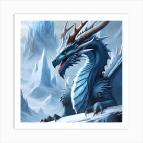 Blue Dragon Art Print