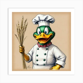 Chef Duck 7 Art Print