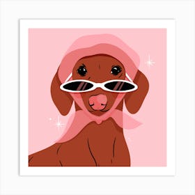 Dachshund | Fashion Dog 1 Art Print