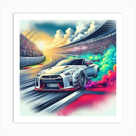 Nissan Gt-R Art Print