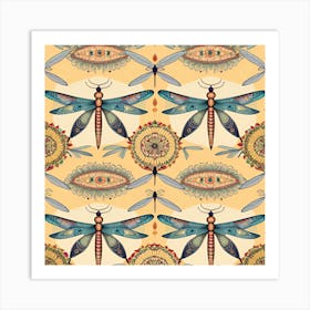 Dragonflies 2 Art Print