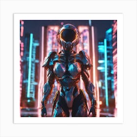 Futuristic Woman 95 Art Print