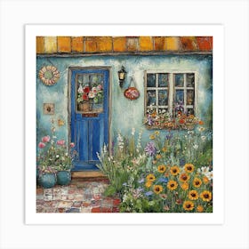 A Sunny Day in a Holland Garden # 1 Art Print