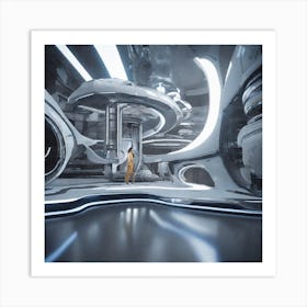 Futuristic Space 6 Art Print