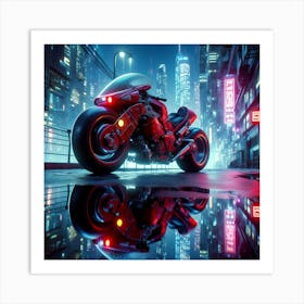 Akira Motorcycle Art Print