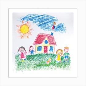 Children'S Drawing Art Print