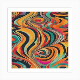 Abstract Swirls 4 Art Print