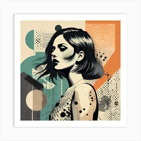 Abstract Illustration Of A Woman Art Print