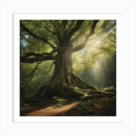 Tree In The Forest Art Print