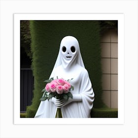 Skeleton Bride Art Print