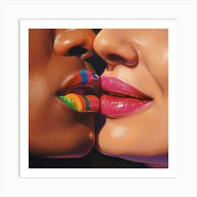 Kisses Art Print