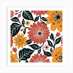 Floral Pattern Art Print