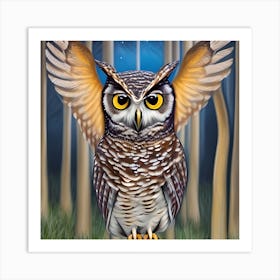 Beautiful Owl 1 Art Print