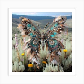 Native American Butterfly Art 1 Art Print