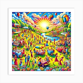 Day At The Park Art Print