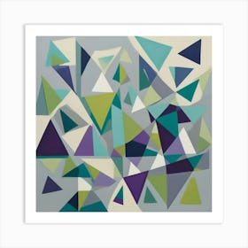 Abstract Triangles 19 Art Print