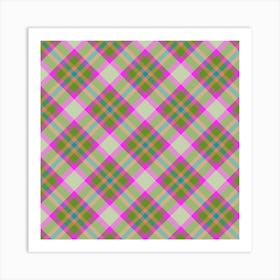 Plaid Fabric 135 Art Print