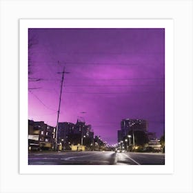 The Air Is Clean, But The Sky Is Purple 3 Art Print