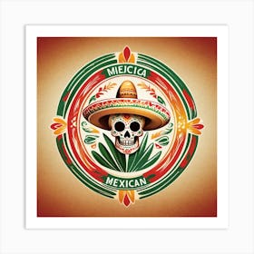 Mexican Skull 89 Art Print