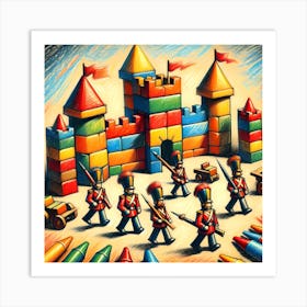 Super Kids Creativity:Army Of Crayons Art Print