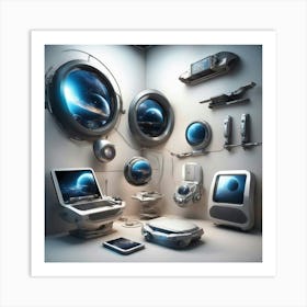 Futuristic Room Art Print