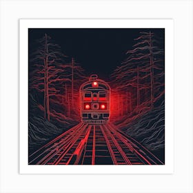 Train In The Dark Art Print