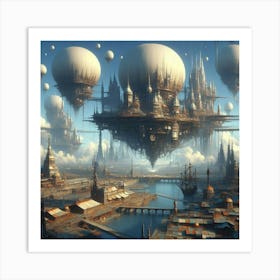 Futuristic City 23 Art Print