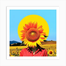 Sun Flower - Sun Worshiper Art Print