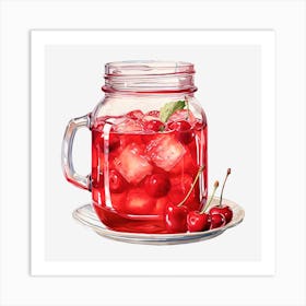 Cherry Iced Tea 6 Art Print