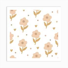 Cute dainty flowers Art Print